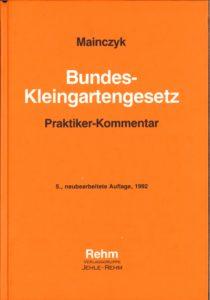 Ausgabe Bundeskleingartengesetz