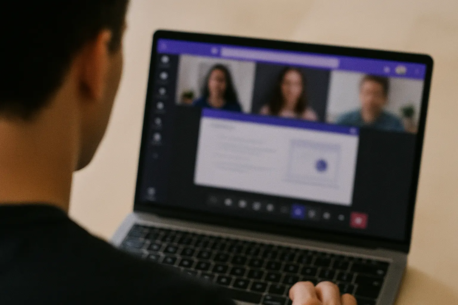 Microsoft Teams Oberfläche