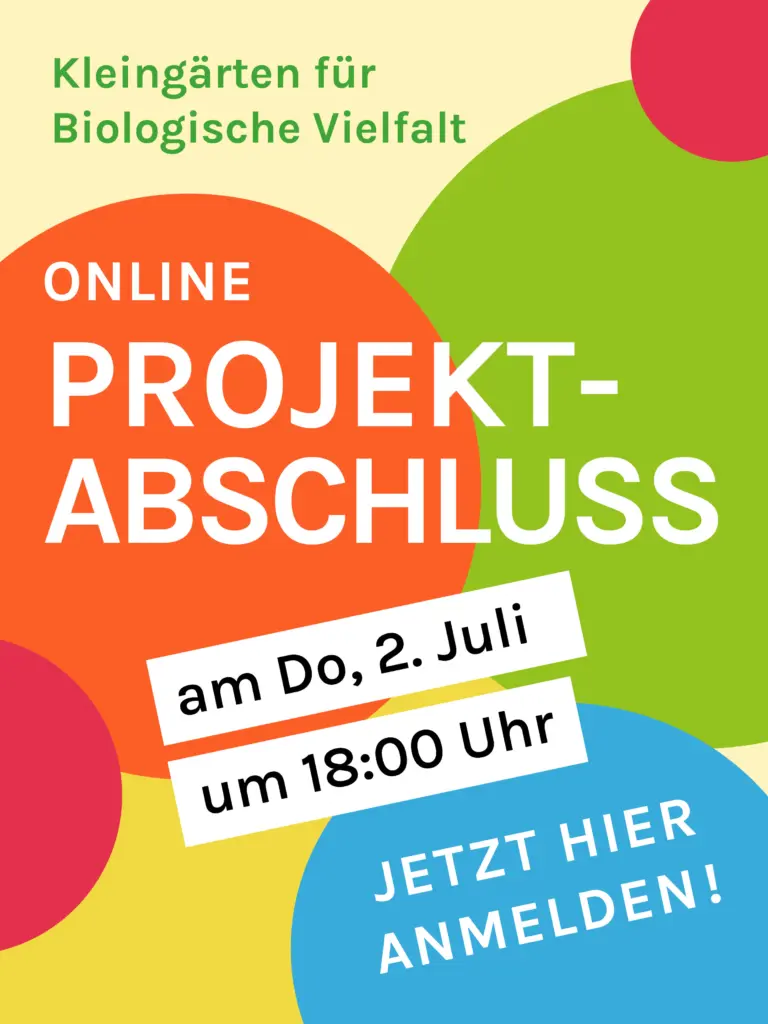 Abschlussveranstaltung Projekt Kleingärten für Biologische Vielfalt